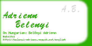adrienn belenyi business card